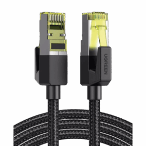 Cable Ethernet Cat7 CLASSâ… F/FTP Redondo con Malla de Nylon 2 Metros