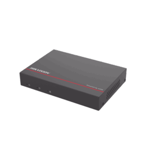 NVR + eSSD / 4 Megapixel / 4 Canales IP / 4 Puertos PoE+ / eSSD de 1 TB / ACUSENSE / Diseño Compacto y Cero Ruido