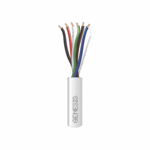 Carrete de 305 Metros / Cable de Cobre / 6 x 18 AWG  / Plenum / Para Interior / Color Blanco / Para Aplicaciones de Alarmas de Intrusión/Control de Acceso/ Automatización / Interfonos y Tv Porteros