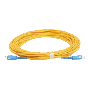 Jumper de Fibra Óptica Monomodo SC/UPC - SC/UPC Simplex, color amarillo, 15 metros