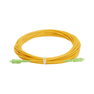Jumper de Fibra Óptica Monomodo SC/APC - SC/APC Simplex, color amarillo, 15 metros