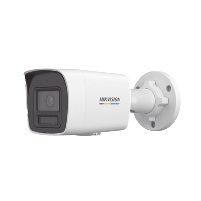 [Dual Light + ColorVu] Bala IP 2 Megapixel / Lente 2.8 mm / 30 mts IR + 30 mts Luz Blanca / Micrófono Integrado / ACUSENSE Lite / Exterior IP67 / WDR 120 dB / PoE / Micro SD