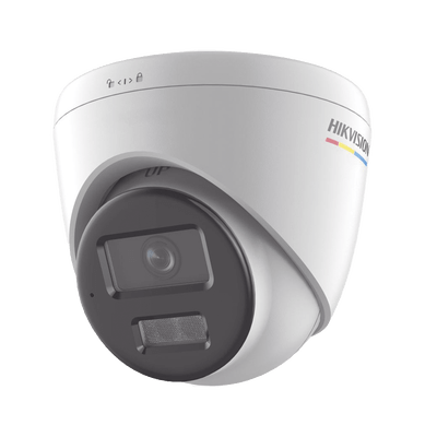 [Dual Light + ColorVu] Turret IP 2 Megapixel / Lente 2.8 mm / 30 mts IR + 30 mts Luz Blanca / Micrófono Integrado / ACUSENSE Lite / Exterior IP67 / dWDR / PoE / Micro SD