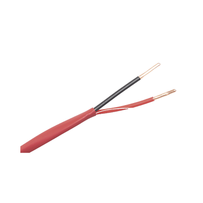 Alambre de Alarma contra Incendios - Bobina de 305 Metros: 2 x 18 AWG, Rojo, Tipo FPLR, (UL) FT4, Ideal para Sistemas de Detección y Evacuación de Incendios