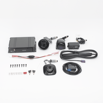 Kit DVR Móvil / 2 Cámaras Interior + 2 Cámaras Exterior / (1080p) / 4 Canales TURBOHD / Tecnología IA Integrada / Soporta 4G / GPS / Sensor G / Soporta 2 Memorias SD (512 GB total)