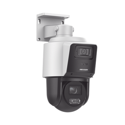 [TandemVu] PTZ IP 4 Megapixel con Cámara Panoramica 4 Megapixel / 4X Zoom / Dual Light (40 mts IR + 30 mts Luz Blanca) / ACUSENSE / IP66  / PoE+ / DARKFIGHTER / Micro SD / Incluye Base para Techo o Pared - Image 2