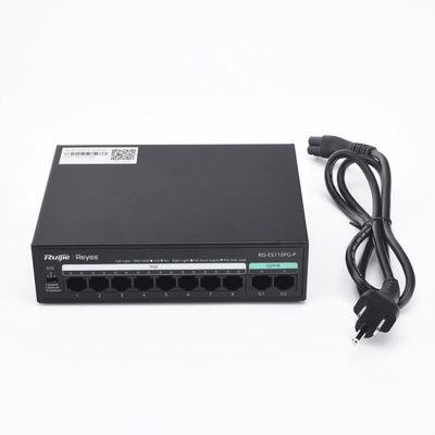 Switch PoE no administrado de 2 puertos Gigabit y 8 puertos 10/100 Mbps - Image 3