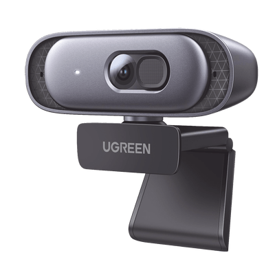 Cámara Web 2K con Micrófono Integrado | Cancelación de Ruido | Corrección de Luz Automática | Vista Amplia de 91° | Rotación Flexible de 360° | Cubierta de privacidad | Incluye Cable USB de 2M.