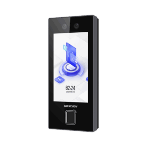 Terminal Facial Min Moe con LECTOR DE HUELLAS y Tarjetas MIFARE / 3000 Rostros / 3000 Huellas / Pantalla 4.5" / Administrable en la Nube con Hik-Connect Teams  / Exterior IP65  / PoE / WiFi / HIK-IA