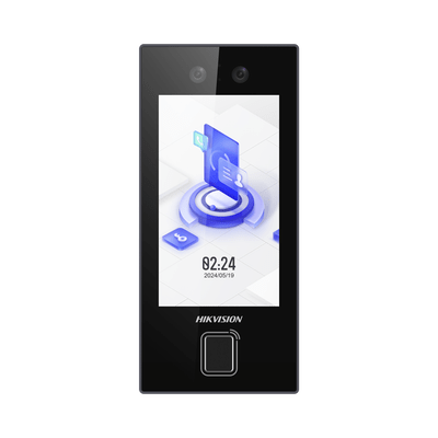Terminal Facial Min Moe con LECTOR DE HUELLAS y Tarjetas MIFARE / 3000 Rostros / 3000 Huellas / Pantalla 4.5" / Administrable en la Nube con Hik-Connect Teams  / Exterior IP65  / PoE / WiFi / HIK-IA - Image 2