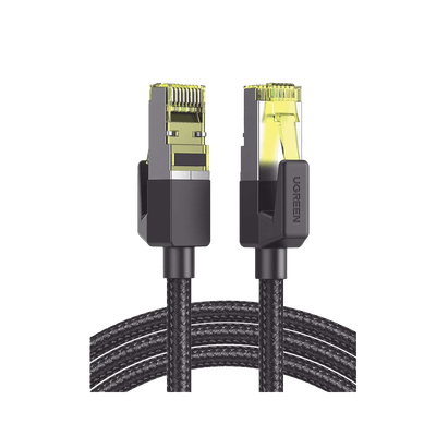 Cable Ethernet Cat7 CLASSâ… F/FTP Redondo con Malla de Nylon 5 Metros