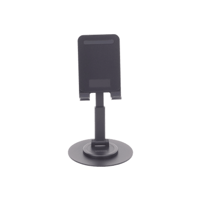 Soporte para Teléfono Celular Giratorio | 360° de Rotación | Angulo Ajustable | Altura Ajustable 17-20cm  | Antideslizante | Ejes Giratorios de Alta Precisión| Plegable | Aluminio | Color Gris - Image 4