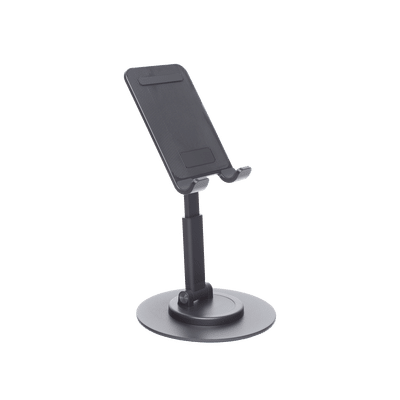 Soporte para Teléfono Celular Giratorio | 360° de Rotación | Angulo Ajustable | Altura Ajustable 17-20cm  | Antideslizante | Ejes Giratorios de Alta Precisión| Plegable | Aluminio | Color Gris - Image 5