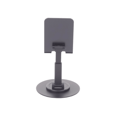 Soporte para Teléfono Celular Giratorio | 360° de Rotación | Angulo Ajustable | Altura Ajustable 17-20cm  | Antideslizante | Ejes Giratorios de Alta Precisión| Plegable | Aluminio | Color Gris - Image 6