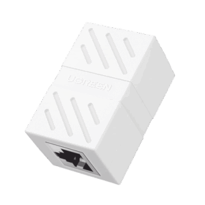 Acoplador (Extensor de Cable Ethernet RJ45 a RJ45) | 1000Mbps | Compatibilidad con Cat7 Cat6A Cat6 Cat5e | Compatible con POE | Ignífugo | ABS | Color Blanco.