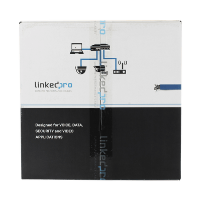 Bobina de cable de 305 metros Cat6+, CMR, CALIBRE 23 ALTO RENDIMIENTO, ETL,UL, color azul, super flexible, para aplicaciones de video vigilancia, video HD, y redes de datos. Uso interior. - Image 4