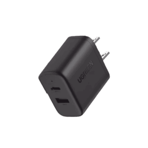 Cargador Rápido de 2 Puertos 20W Negro
