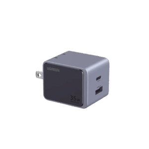 Cargador de 35W serie Nexode S | 2 Puertos de Carga Rápida | 1 USB-C | 1 USB-A | Tecnología GaN II | PD3.0 | QC4.0 | FCP/SCP/AFC/PPS/PPS2.0 | Tecnología de Protección Térmica | Optimiza la Carga | Carcasa Ignifuga.
