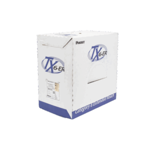 Bobina de Cable UTP de 4 Pares, Cat6 de Rango Extendido, 22 AWG, CMP (Plenum), Color Azul, 305 m