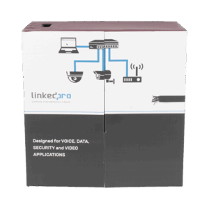 Bobina de Cable UTP 305 m, Cat5e Con DOBLE FORRO, para Exterior, CLIMAS EXTREMOS, Color Negro