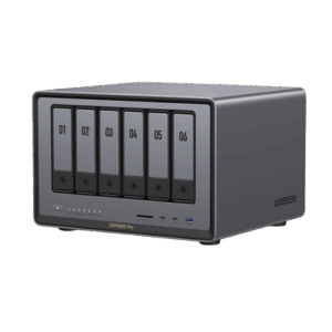NASync DXP6800 Pro | SO UGOS Pro | Intel® i5 1235u 10-Core™ | 6-Bahias (SATA) Hasta 144TB | 2* M.2 SSD Hasta 16TB | 8GB DDR5 (Exp. a 64GB) | 2 Thunderbolt™4 | 2*10GbE | 1*USB3.2 Gen2 | 2*USB 2.0 | 2*USB 3.2Gen2 | HDMI 2.1 8K | SD 4.0