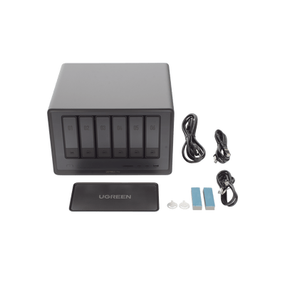 NASync DXP6800 Pro | SO UGOS Pro | Intel® i5 1235u 10-Core™ | 6-Bahias (SATA) Hasta 144TB | 2* M.2 SSD Hasta 16TB | 8GB DDR5 (Exp. a 64GB) | 2 Thunderbolt™4 | 2*10GbE | 1*USB3.2 Gen2 | 2*USB 2.0 | 2*USB 3.2Gen2 | HDMI 2.1 8K | SD 4.0 - Image 6