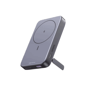 Power Bank MagSafe de 10000mAh NEXODE | 20W | 1 USB-C | 1 USB-A | Carga Rápida bidireccional | Soporta modo Standby | Soporte Plegable |  Ultra Delgado | Ultra ligero | Compatible con iPhone 15/14/13/12 | Color Gris.