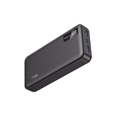 Power Bank 20000mAh | 22.5W | 1 USB-C | 2 USB-A | PD3.0 | QC4.0/3.0/2.0 | FPC | AFC | SPC | PPS | Carga 3 veces más Rápido | Protección Integrada| Material Ignifugo | UL94 V-0 | Pantalla Inteligente | Aprobado por Aerolíneas.