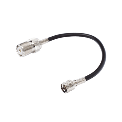 Jumper Adaptador de Conector Mini UHF Macho a UHF Hembra (SO-239), Níquel/ Oro y Plata/ Delrin. - Image 3