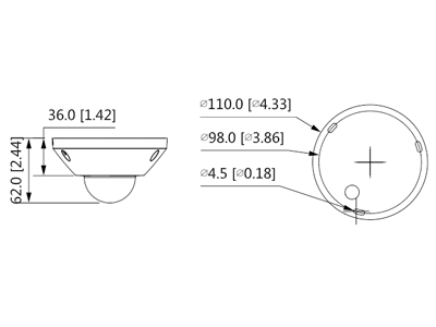 DAHUA IPC-EB5541-AS - Camara IP FishEye de 5 Megapixeles/ WizMind/ 360 Grados/ H.265/ Microfono Integrado + 1 Canal de E&S/ E&S De Alarma/ Mapa de Calor/ Conteo de Personas/ IP67/ IK10/ WDR Real/ PoE - Image 10
