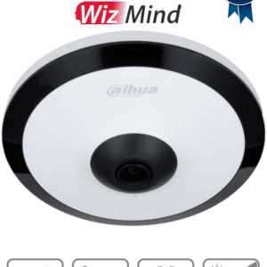 DAHUA IPC-EW5541N-AS - Cámara IP FishEye de 5 MP/WinzMind/ IR de 10 Mts/H.265+/ PoE/ WDR Real/ Micrófono Integrado/ Heat Map/ Detección Inteligente/ Ranura para MicroSD/E&S de Alarma/E&S de Audio/ 3D DNR, HLC, BLC/Interior