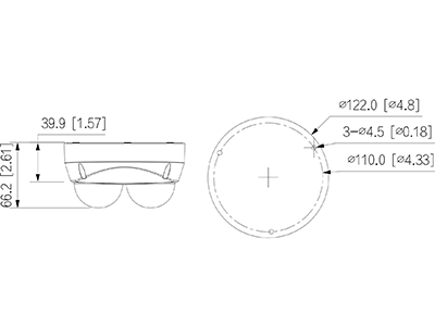 DAHUA IPC-HDBW5441F-AS-E2 Cámara IP Domo de 4 MP con lente de 2.8mm y ángulo de 95°, ideal para multivisión. Ofrece IR de 30m, tecnología WizMind, detección facial, protección perimetral, Starlight, PoE, WDR, H.265+, IP67, IK10, micrófono y E/S de alarma. - Image 5