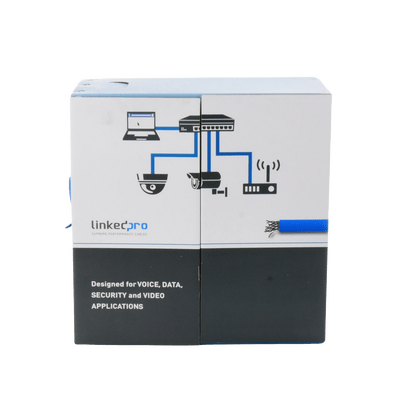 Bobina de Cable de 305 m (1000 ft) Cat6 aleación de Cobre y Aluminio ( CCA ), color Azul Versión Económica. Uso en interior. - Image 6