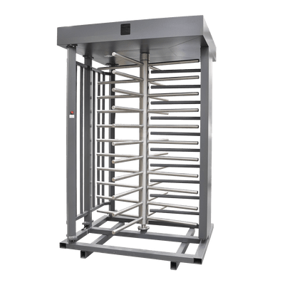 Torniquete Sencillo / Cuerpo Completo / Interior/Exterior / 100% Acero con Pintura Gris / EJE CENTRAL de Acero Inoxidable /Acabado de Lujo / Alto Tráfico