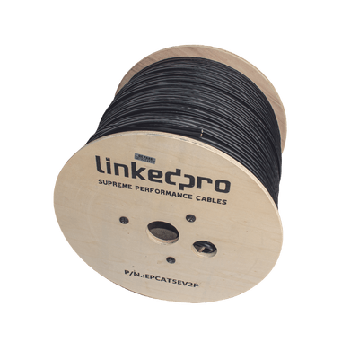 Bobina de Cable Siamés Cat5E CCA + 2 Cables Gruesos (16 AWG) para Alimentar Cámaras Más Lejos / 305m / Instalación en Exterior / Uso Industrial para Climas Extremos - Image 2