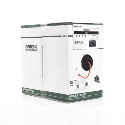 Bobina de 305 Metros de Alambre / 4 x 18 AWG / Riser / Tipo FPLR-CL3R / Resistente al Fuego / Color Rojo / Para Sistemas Contra Incendio o Sistemas de Evacuación - Image 2