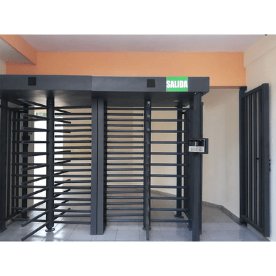 Torniquete Doble / Cuerpo Completo / Interior/Exterior / 100% Acero con Pintura Gris / EJE CENTRAL con Pintura Gris / Acabado de Lujo / Alto Tráfico - Image 5