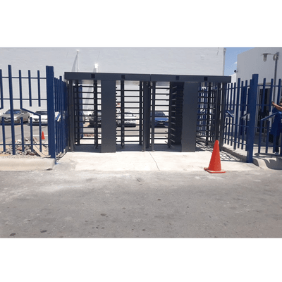 Torniquete Doble / Cuerpo Completo / Interior/Exterior / 100% Acero con Pintura Gris / EJE CENTRAL con Pintura Gris / Acabado de Lujo / Alto Tráfico - Image 7