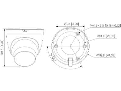 DAHUA DH-IPC-HDW2649T-S-PRO Cámara IP Domo de 6MP / WizColor / WizSense/ IA/ SMD Plus/ Protección perimetral/ Lente de 2.8 mm/ Micrófono integrado/ WDR 120 dB/ Ranura MicroSD/ PoE/ IP67/ - Image 4
