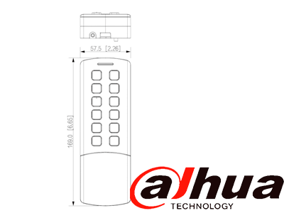 DAHUA DHI-ASI1201M-MEW - Control de Acceso Standalone Antivandálico / Tarjeta y Password/ IP65 & IK08/ 10,000 Usuarios, Passwords y Tarjetas/ Conectividad WiFi & RJ-45/ 10,000 eventos/ Soporta Lectura de Tarjetas MiFare & ID/ - Image 4