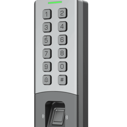 DAHUA DHI-ASI1212M-DW - Control de Acceso Antivandalico Exterior Wi-Fi/ Soporta 10,000 Usuarios, Passwords y Tarjetas ID / 3,000 Huellas / Teclado Mecanico/ RS-485 y Wiegand/ TCP/IP / Alimenta Cerradura 12V / IP65/ IK08/