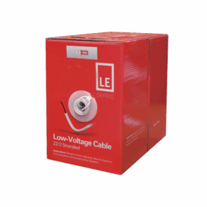 Bobina de 305 Metros de Cable / 2 x 22 AWG / Tipo CCA de Color Blanco / Aplicaciones en Alarmas de Intrusión/Control de Acceso/Automatización/ Interfonos y TV porteros