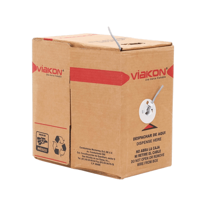 Bobina de 305 Metros / Cable de Cobre / 4 X 18 AWG / Tipo Alarmas UL / Para Interior / Color Gris / Para Aplicaciones de Alarmas de Intrusión / Interfonos / TV Porteros / y Multi-Propósito / Hecho en México - Image 2