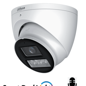 DAHUA HAC-HDW1239TN-IL-A-S3 - Camara Domo de 2 Megapixeles/ Iluminador Dual Inteligente+Full Color/ Lente de 2.8 mm/ 107 Grados/ Microfono Integrado/ WDR Real de 130 dB/ 40 Metros de Iluminación IR y Visible/ IP67/