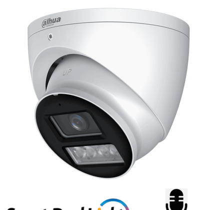 DAHUA HAC-HDW1239TN-IL-A-S3 - Camara Domo de 2 Megapixeles/ Iluminador Dual Inteligente+Full Color/ Lente de 2.8 mm/ 107 Grados/ Microfono Integrado/ WDR Real de 130 dB/ 40 Metros de Iluminación IR y Visible/ IP67/