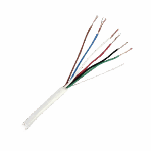 Bobina de Cable de 152 Metros de 6 x 20 AWG / BLINDADO / Color BLANCO / Aplicaciones en Control de Acceso, Audio e Instrumentación