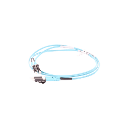 Jumper de Fibra Optica Multimodo 50/125 OM3, LC-LC Duplex, OFNR (Riser), Color Aqua, 1 Metro - Image 2