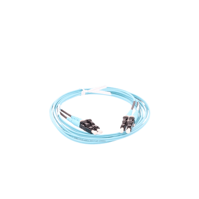 Jumper de Fibra Optica Multimodo 50/125 OM3, LC-LC Duplex, OFNR (Riser), Color Aqua, 1 Metro - Image 3