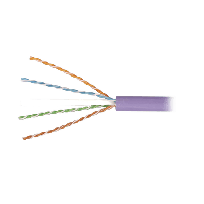 Bobina de Cable Blindado F/UTP de 4 Pares, Z-MAX, Cat6A, Soporte de Aplicaciones 10GBase-T, LS0H (Libre de Gases Toxicos), Color Violeta, 305m - Image 2