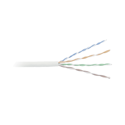 Cable Cat5e de alto rendimiento certificaciones ETL, UL, de 500 ft ( 152.5 m ) de color Blanco, para aplicaciones en video vigilancia, redes de datos. Uso Interior. - Image 2